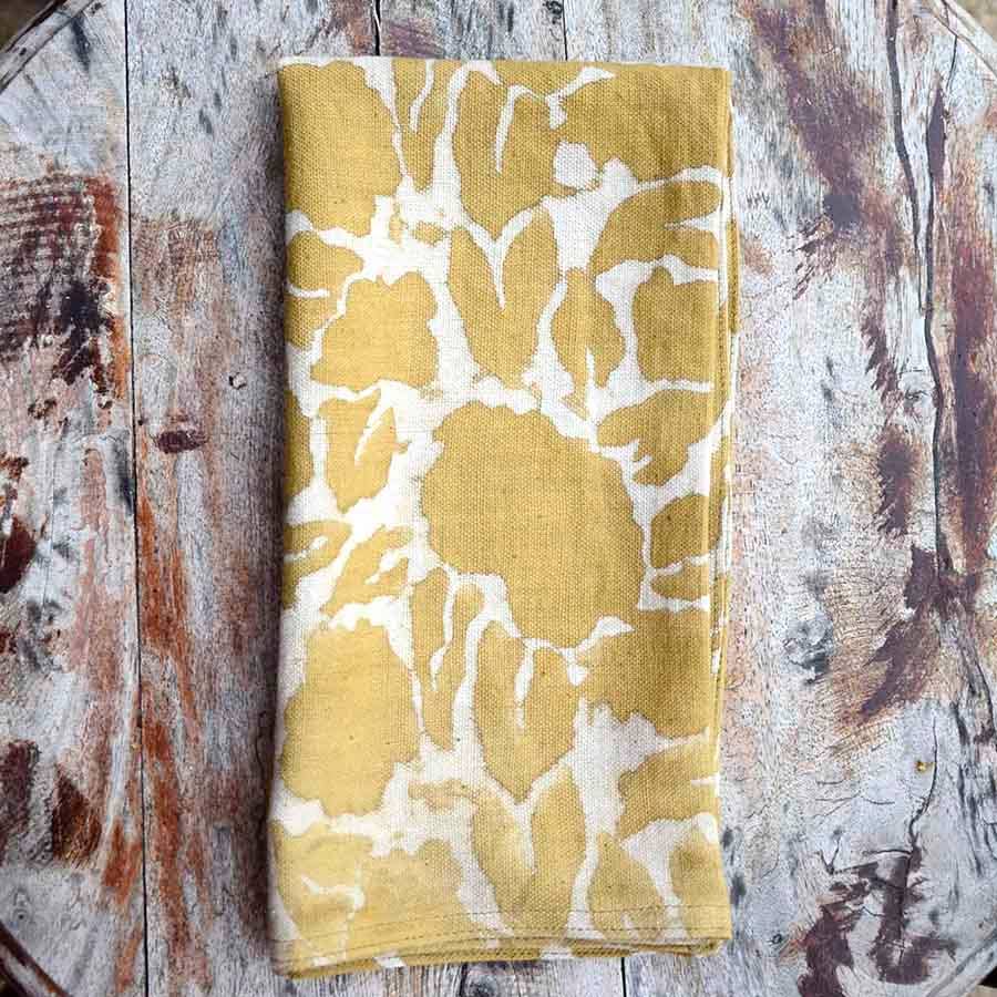 YAN YELLOW GOLD NAPKIN BY ICHCHA (SET OF 4)