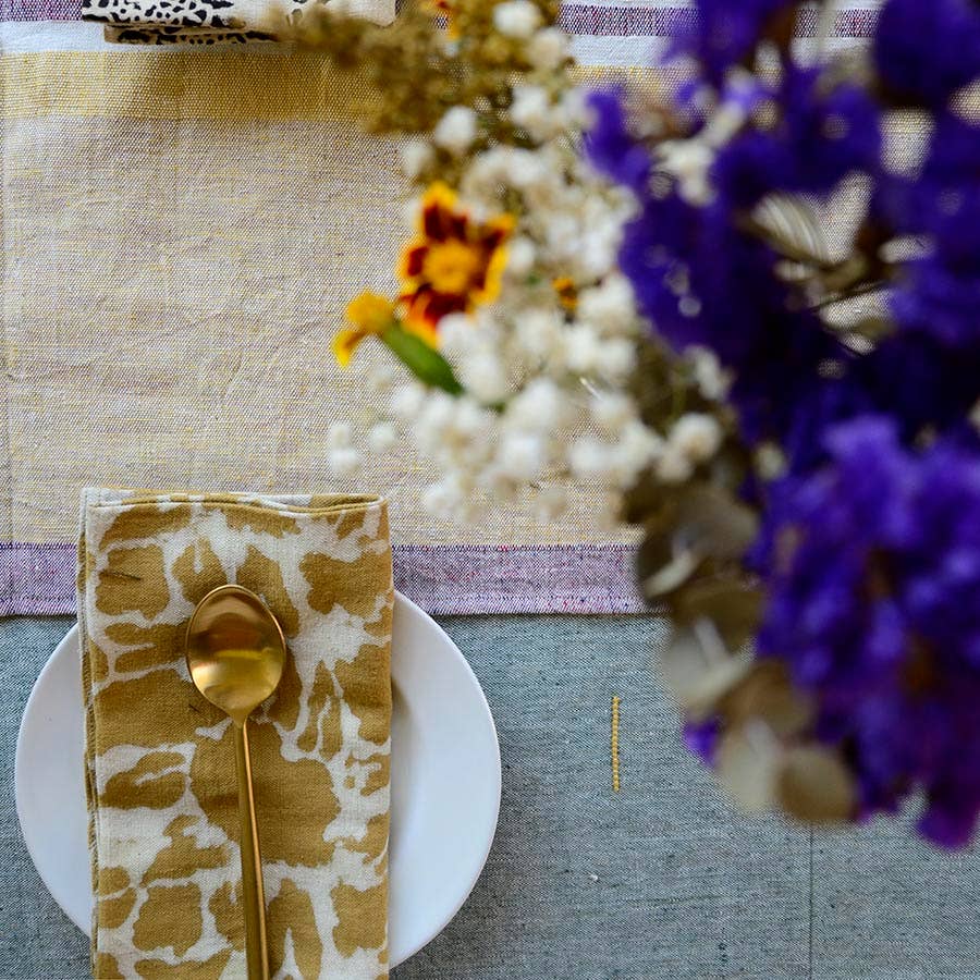 YAN YELLOW GOLD NAPKIN BY ICHCHA (SET OF 4)