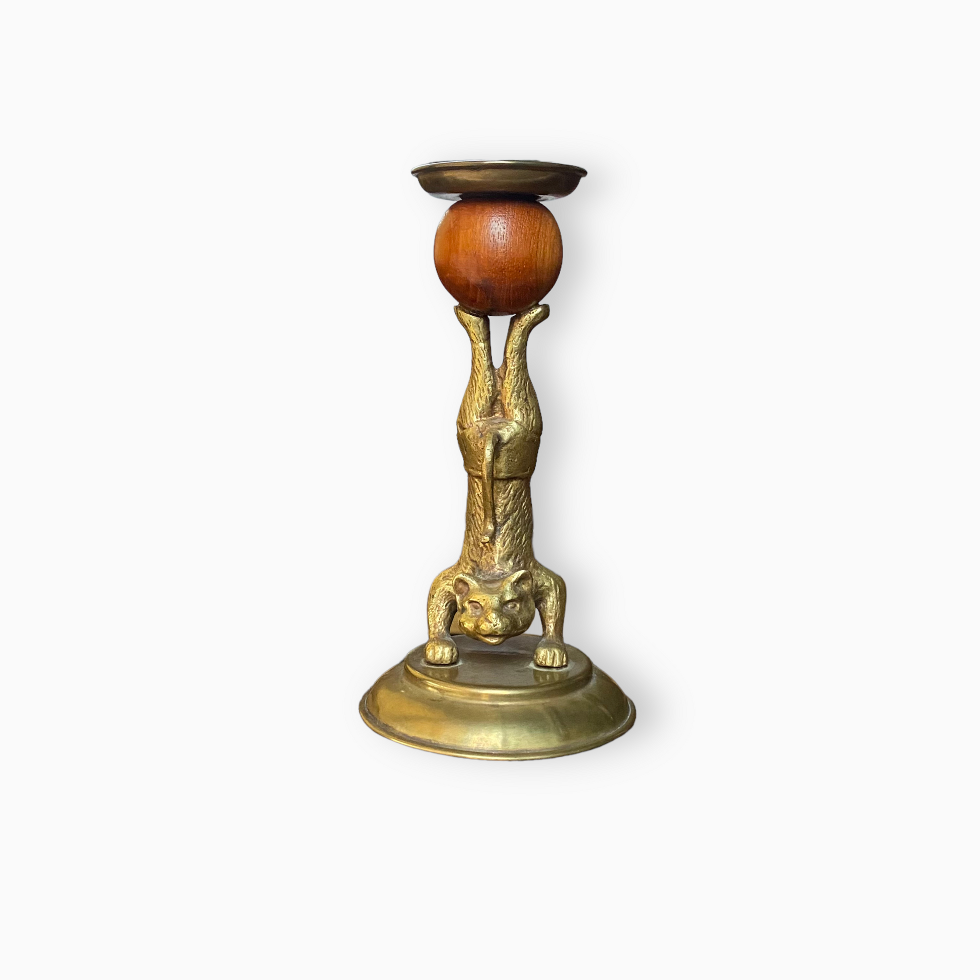 Arthur Court Animal Acrobat Cat Candlestick