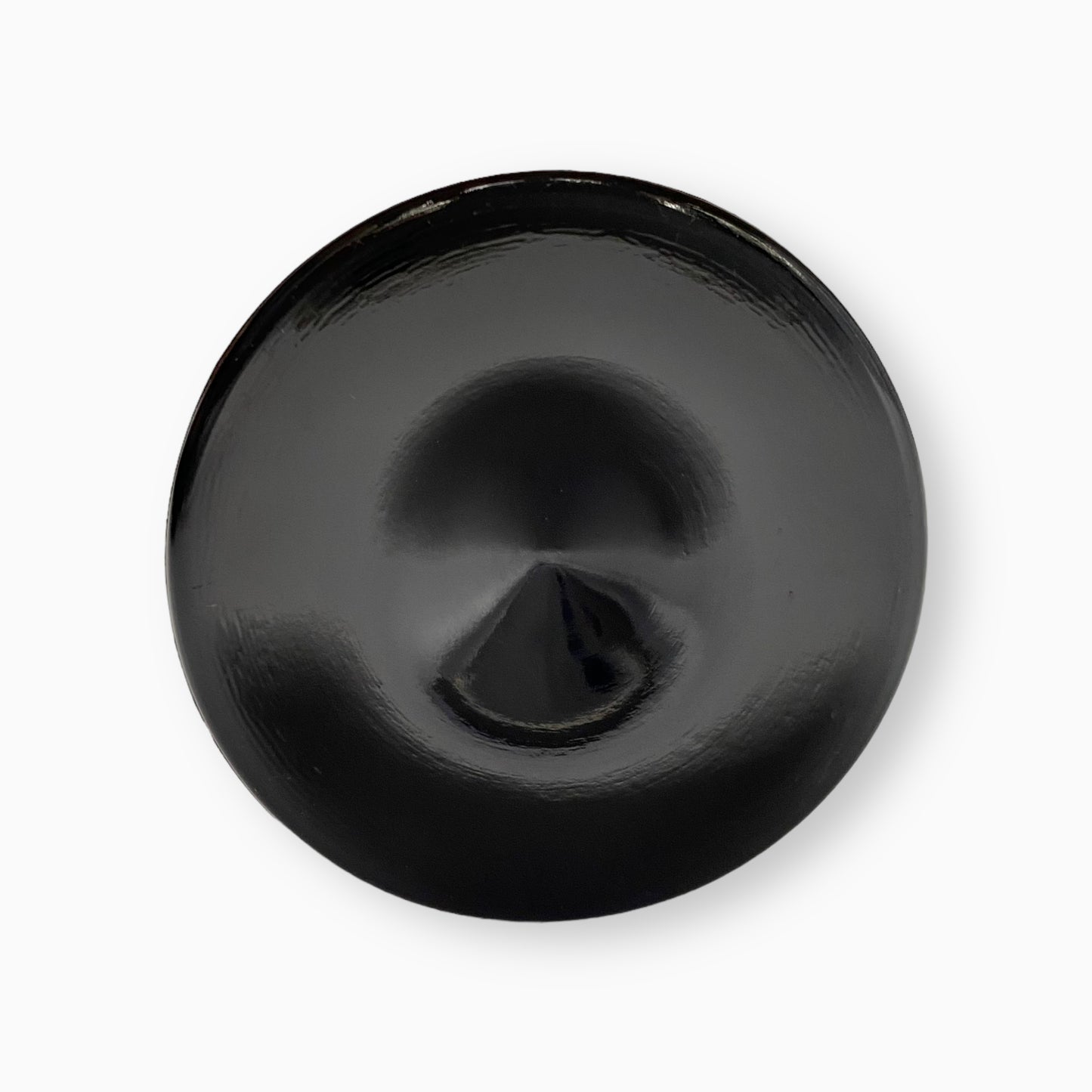 BLACK SWUNG GLASS BUD VASE