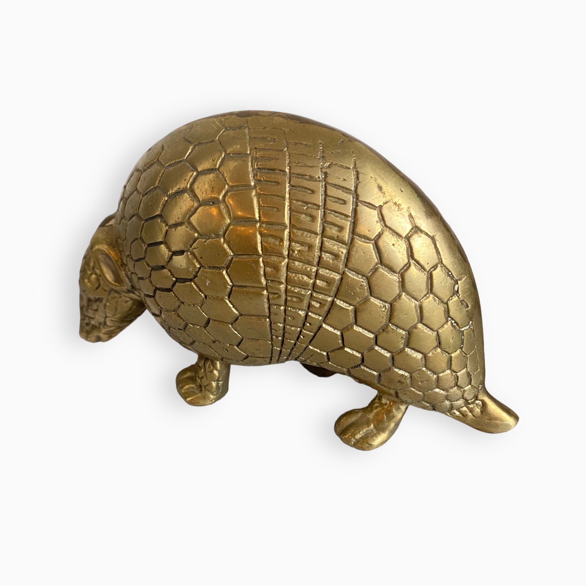 Vintage Brass Armadillo Figurine