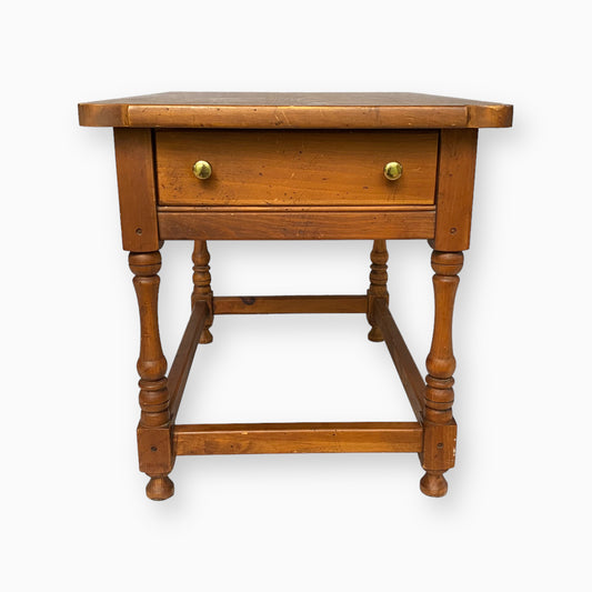 FOLK ART END TABLE