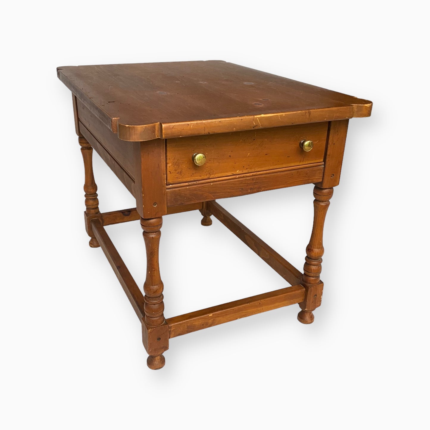 FOLK ART END TABLE