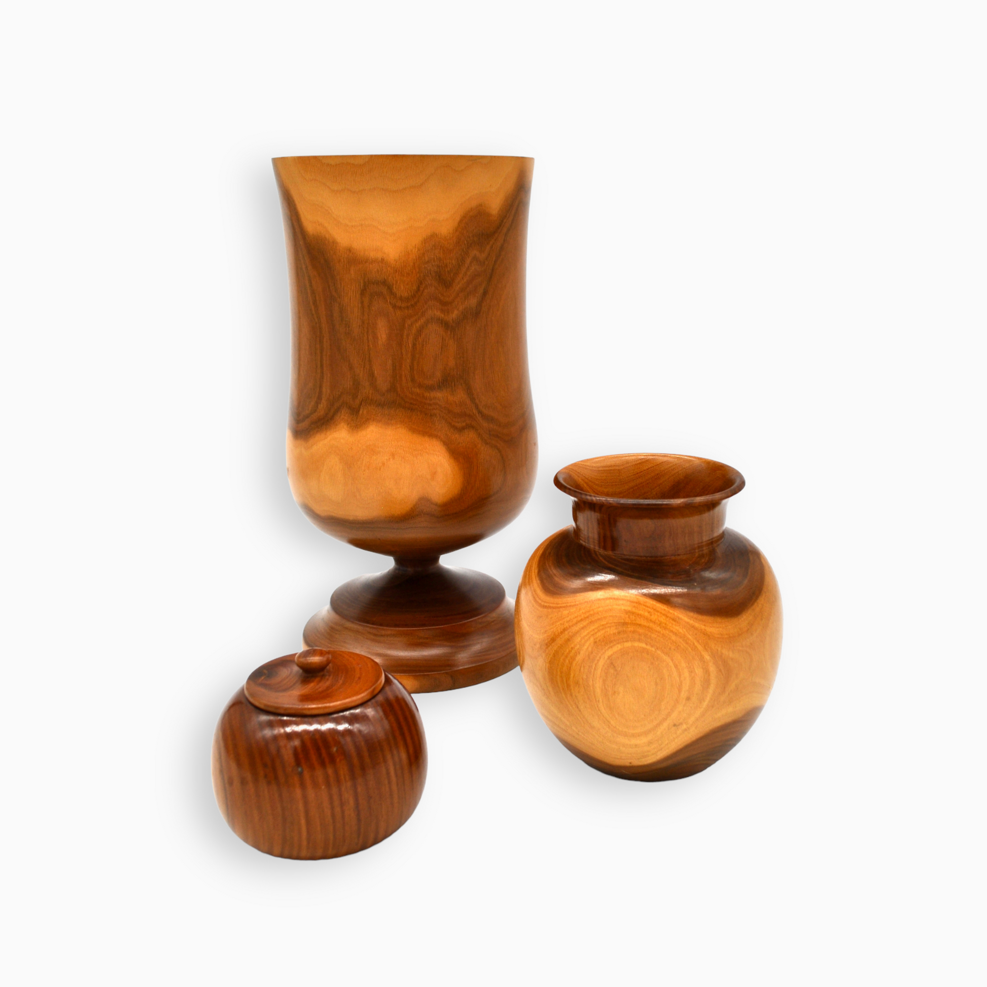 Handcrafted Spun Wood Vessel - Medium Sized