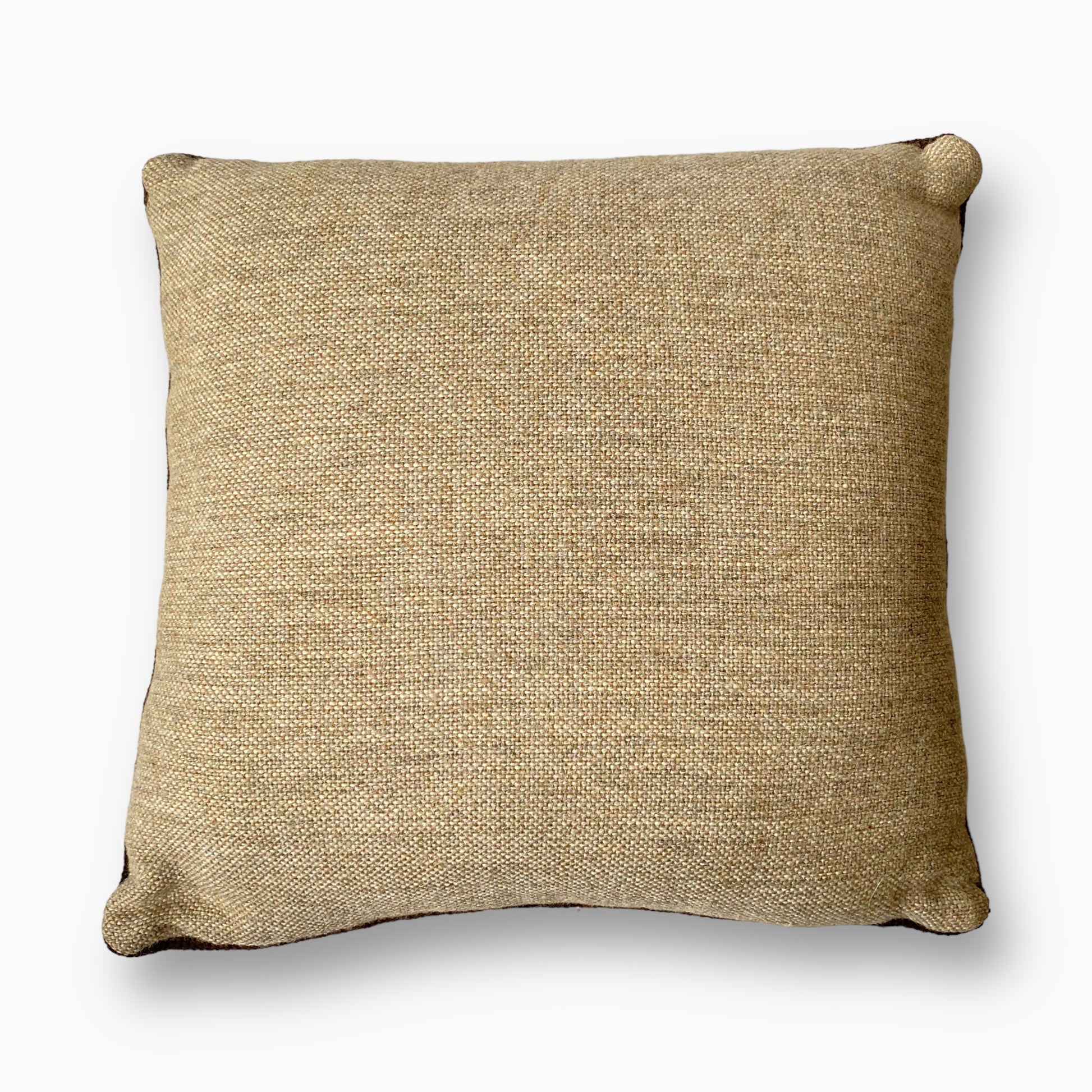 Vintage Floral Embroidered Throw Pillow