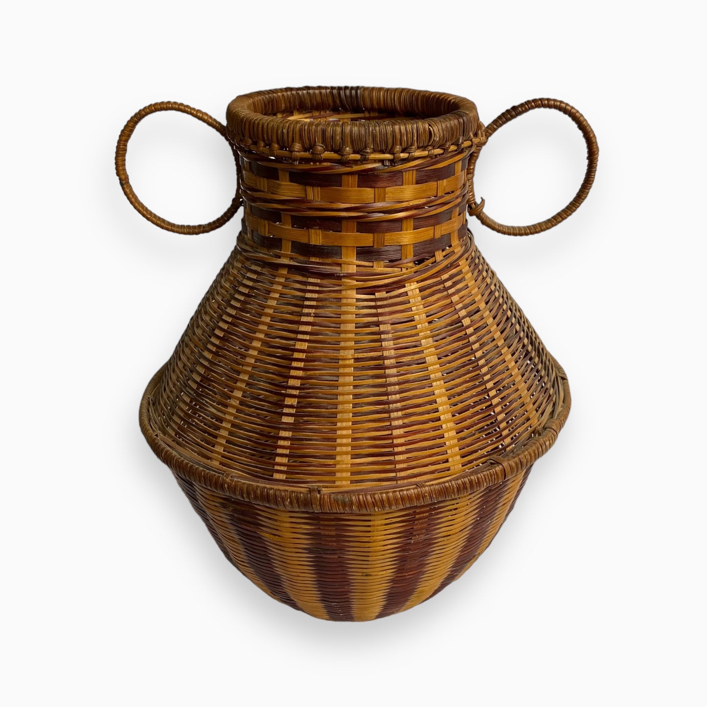 WICKER RATTAN VASE