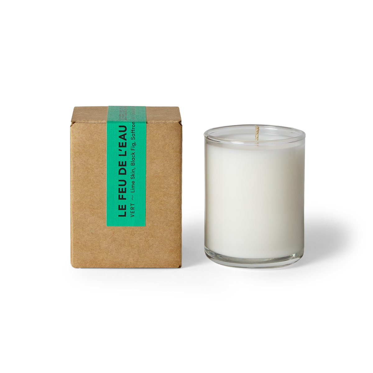 LE FEU DE L'EAU GLASS VOTIVE - VERT