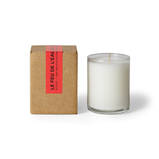 LE FEU DE L'EAU GLASS VOTIVE - ROUGE