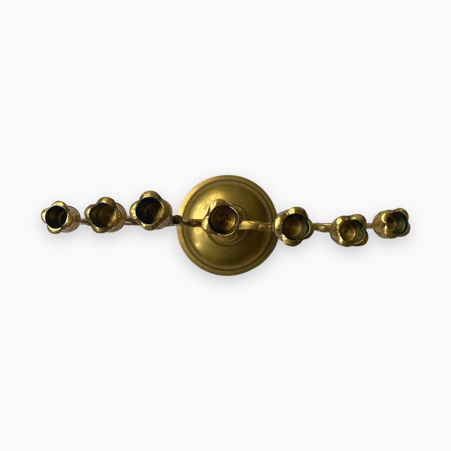 Vintage Rotational Brass Candelabra
