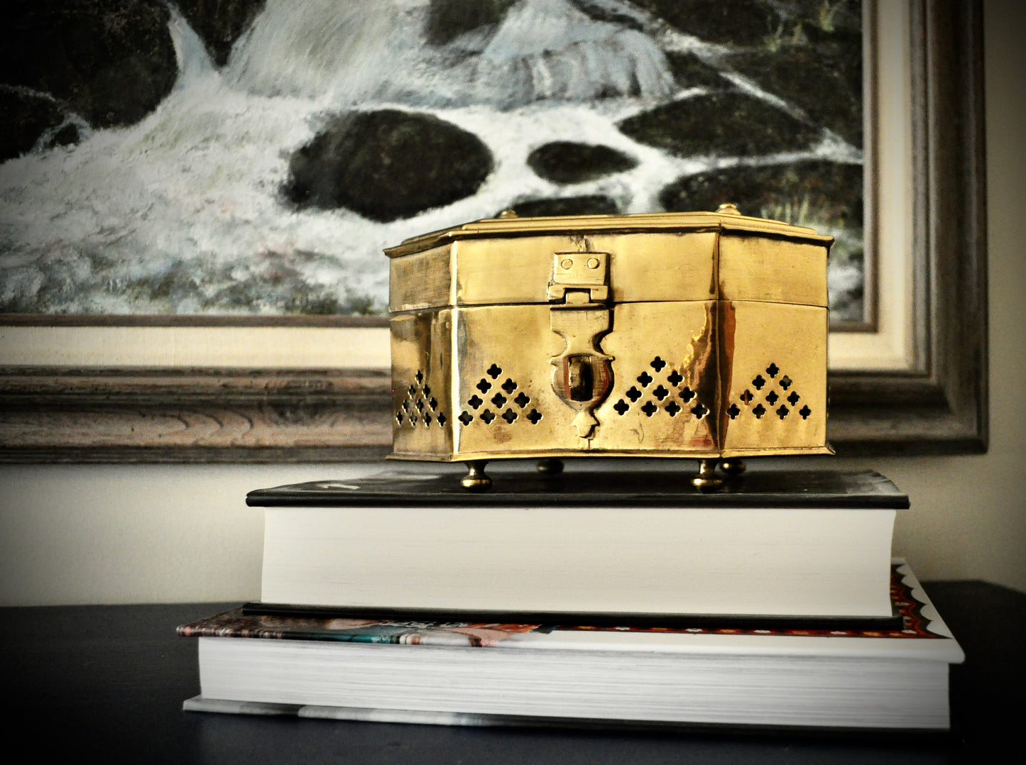 BRASS CRICKET BOX