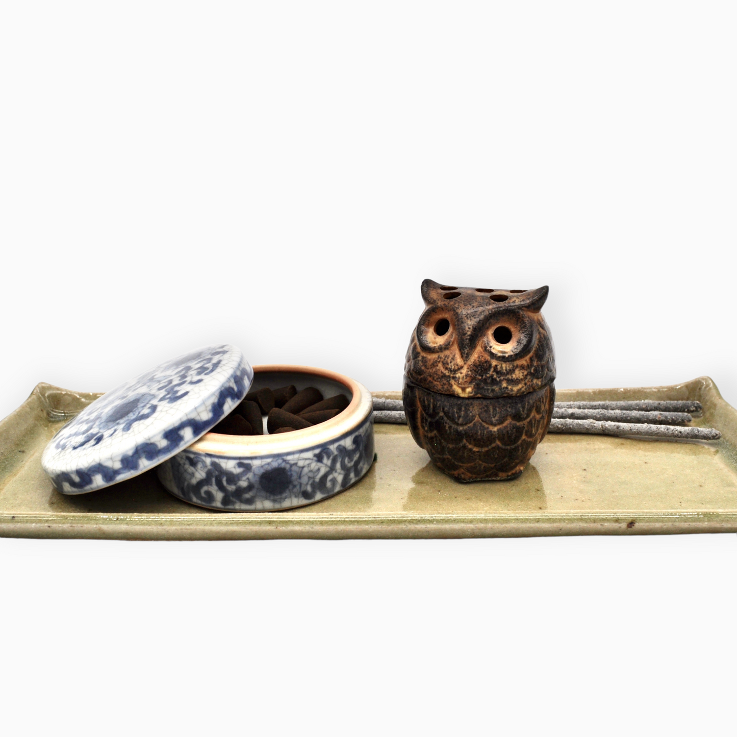 OWL INCENSE BURNER