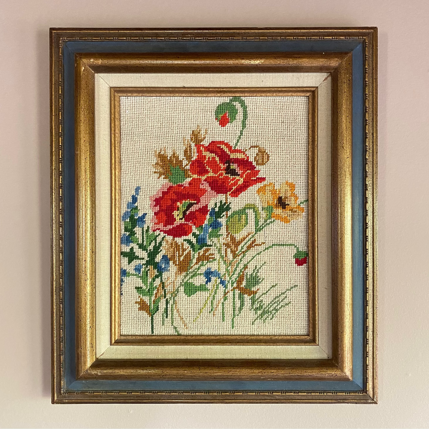 POPPY NEEDLEPOINT