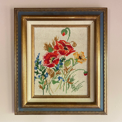 POPPY NEEDLEPOINT