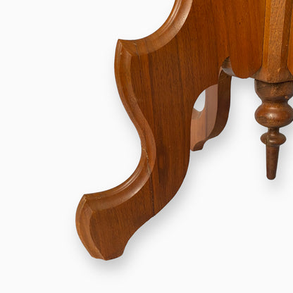 Antique Victorian Marble Top Pedestal Side Table