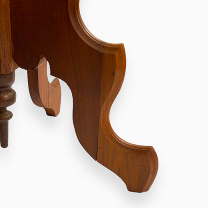 Antique Victorian Marble Top Pedestal Side Table