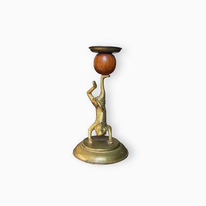 Arthur Court Animal Acrobat Monkey Candlestick
