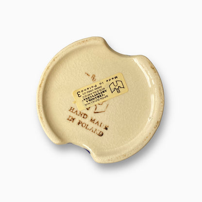 VINTAGE BOLESłAWIEC POTTERY STONEWARE CERAMIC CANDLESTICK