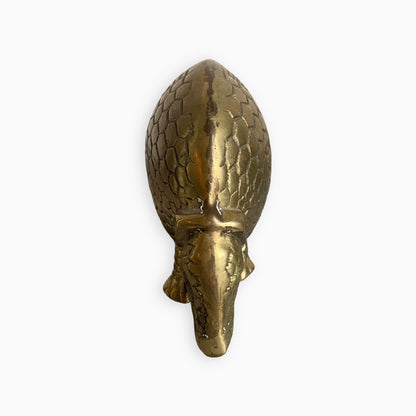 Vintage Brass Armadillo Figurine