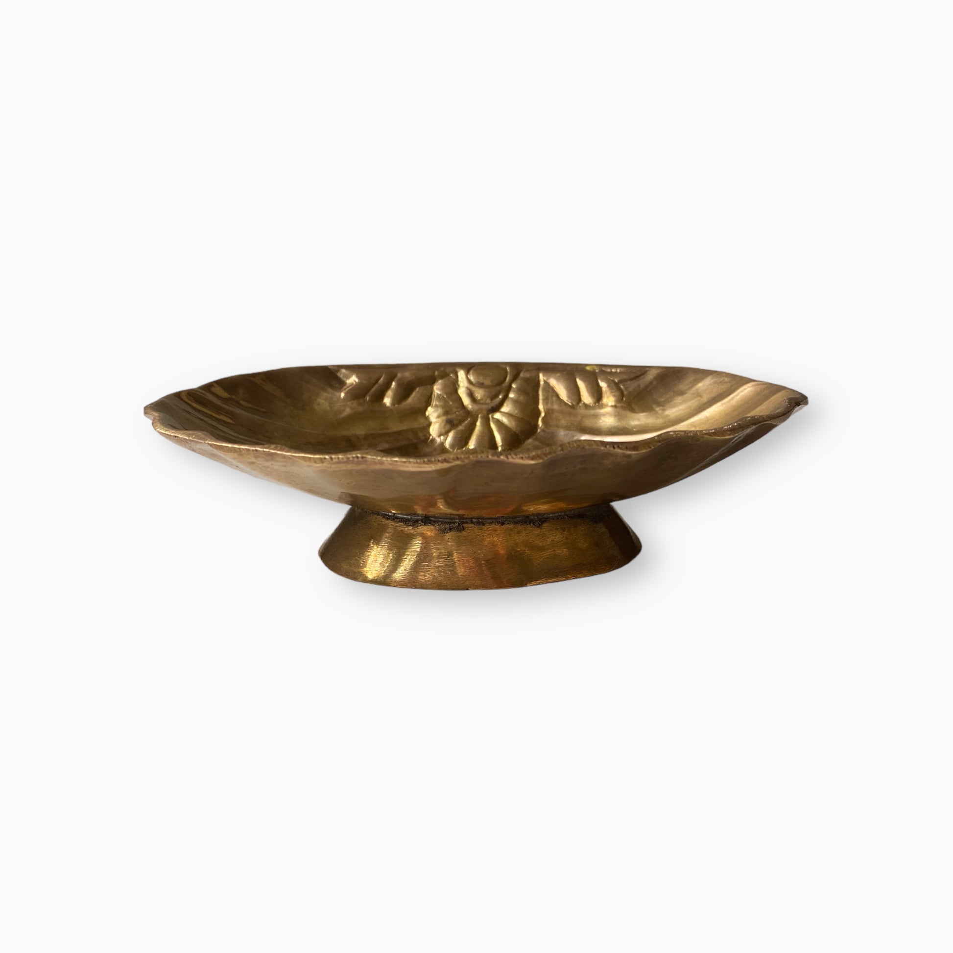 BRASS SEASHELL TRINKET DISH