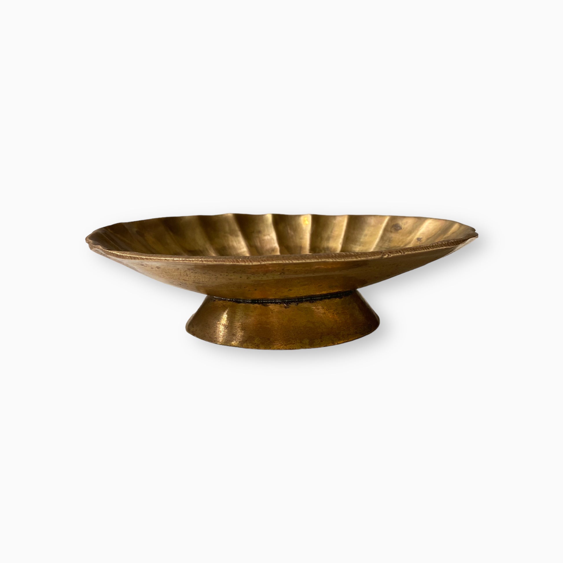 BRASS SEASHELL TRINKET DISH