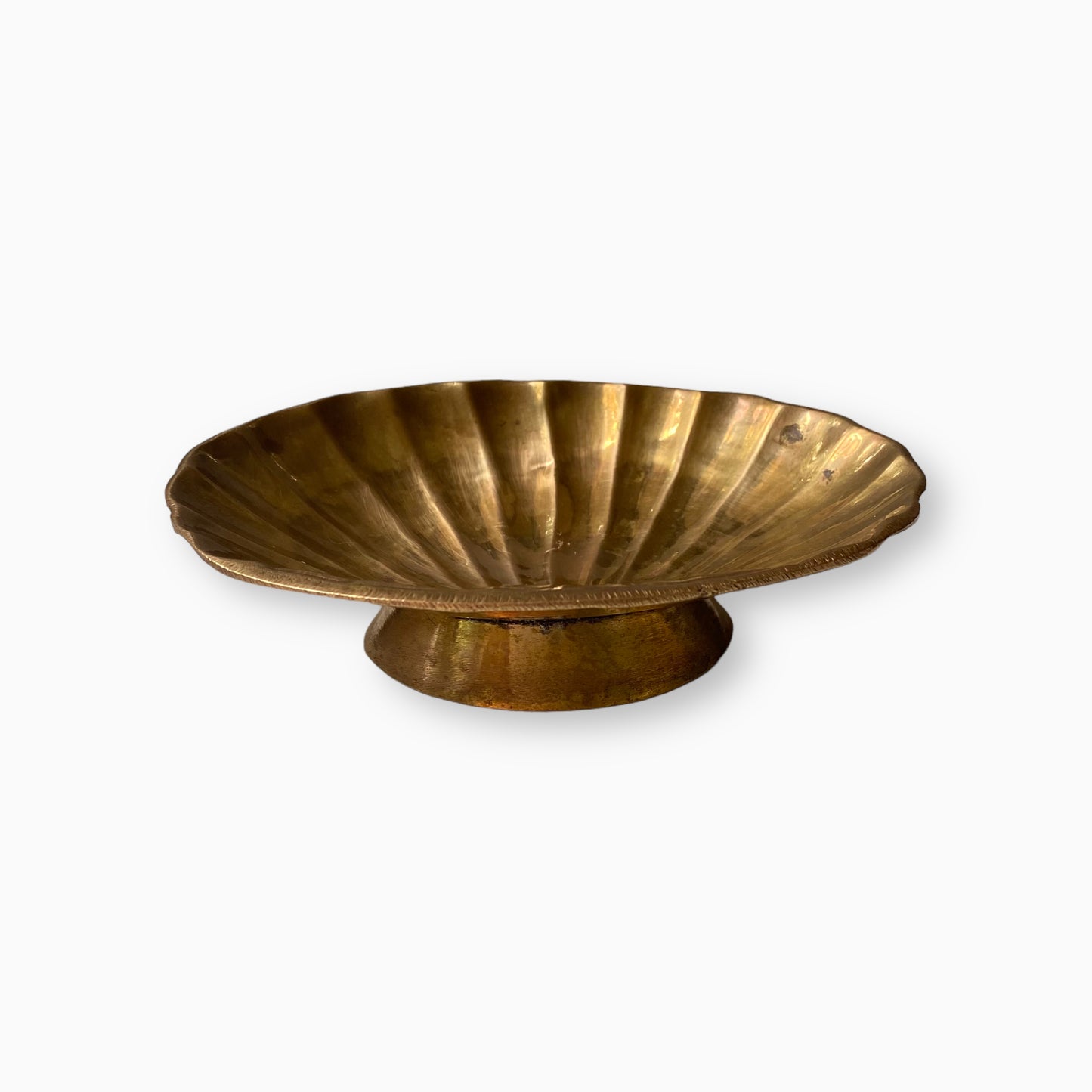 BRASS SEASHELL TRINKET DISH