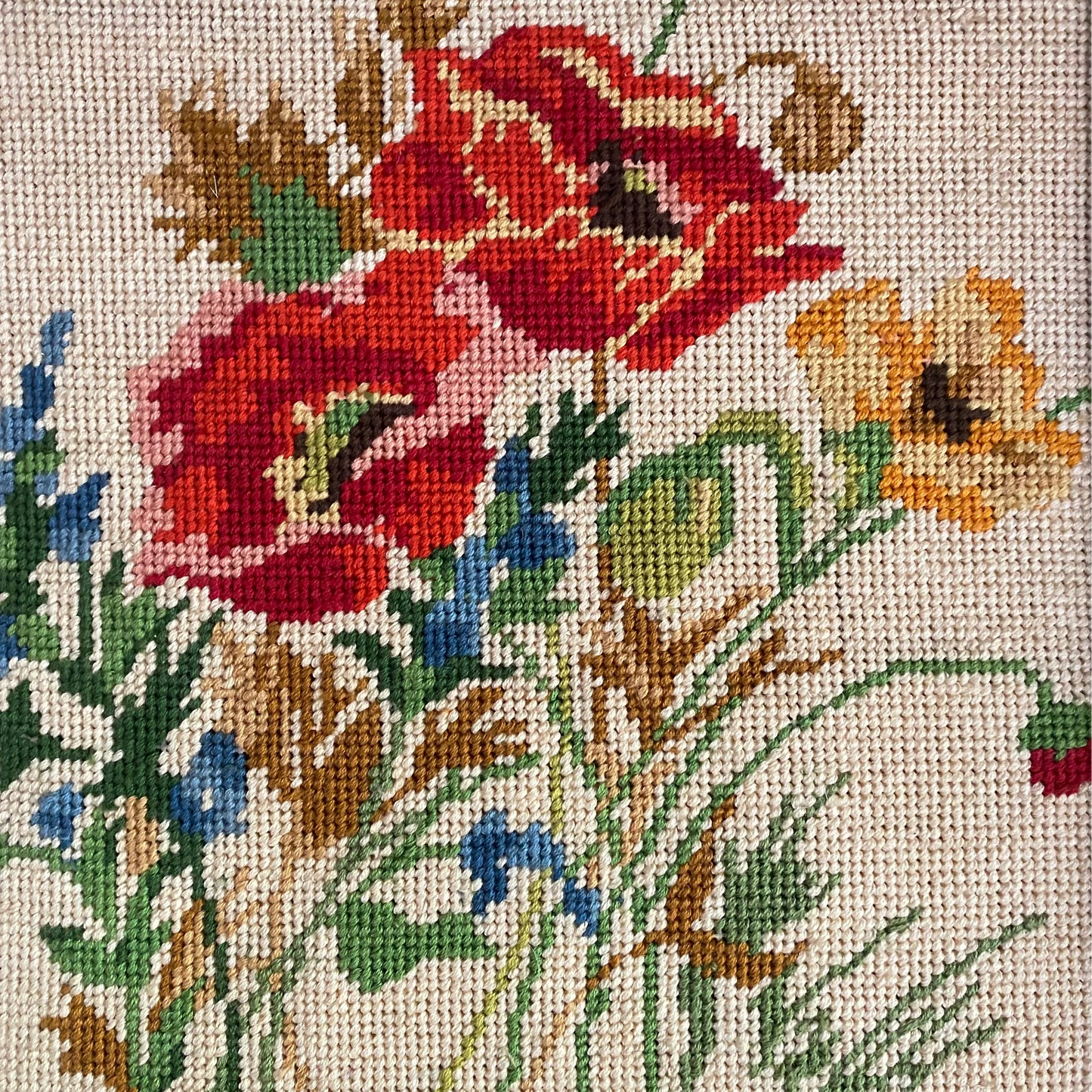 POPPY NEEDLEPOINT
