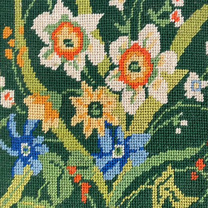 DAFFODIL + IRIS NEEDLEPOINT