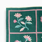 GREEN AND PINK FLORAL KILIM RUG