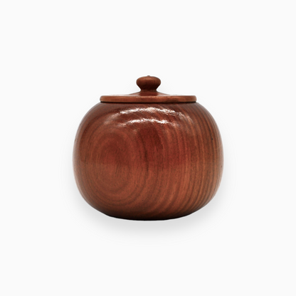 Small Handcrafted Spun Wood Vessel