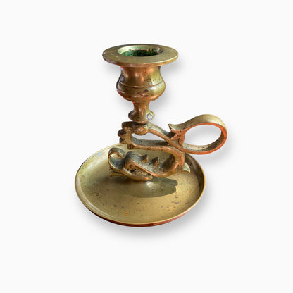 VINTAGE BRASS CHINESE DRAGON CANDLESTICKS