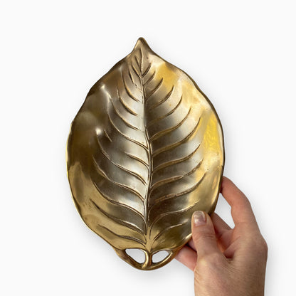 BRASS LEAF TRAY