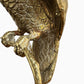 Vintage brass perched cockatoo statue