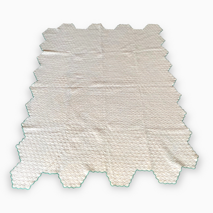 Vintage Grandmother's Flower Garden Quilt - Circa 1930s 