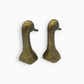Vintage Mid-Century Brass Duck Bookends