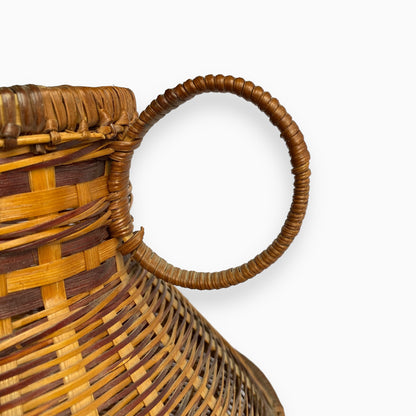 WICKER RATTAN VASE