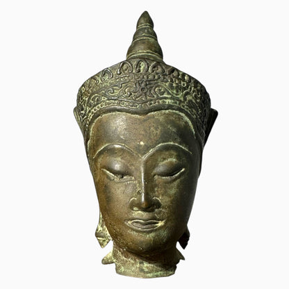 Vintage Brass Buddha Head
