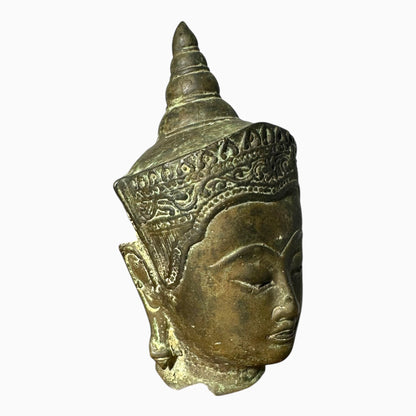Vintage Brass Buddha Head 