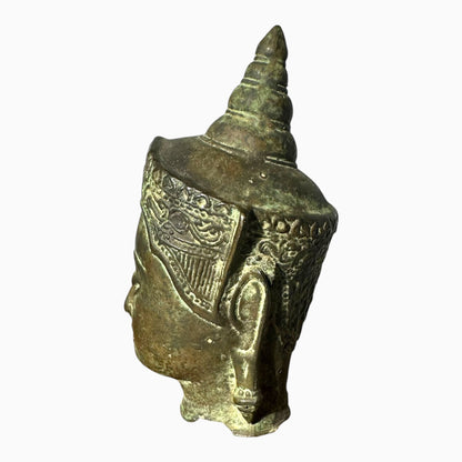 Vintage Brass Buddha Head 