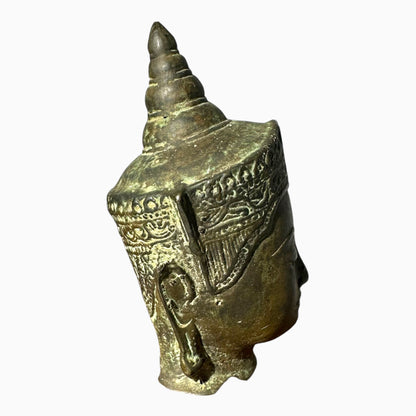 Vintage Brass Buddha Head 