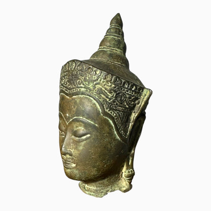 Vintage Brass Buddha Head 