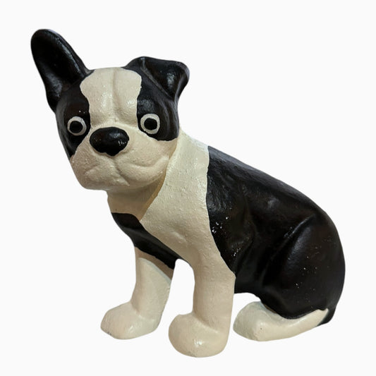 Vintage Cast Iron Boston Terrier Door Stop