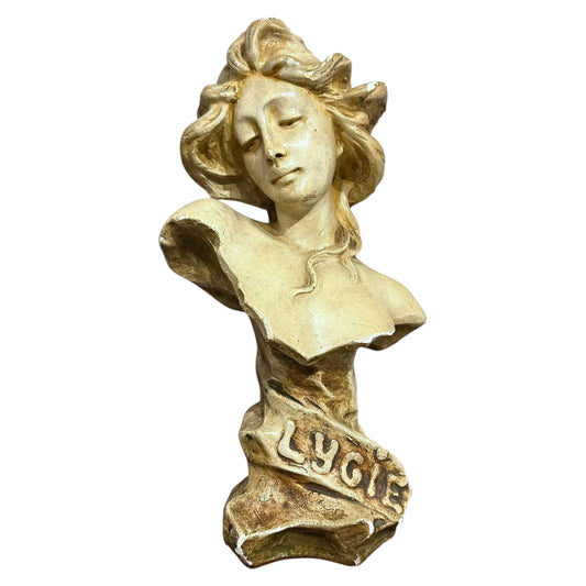 Vintage Ceramic Bust of Lygie