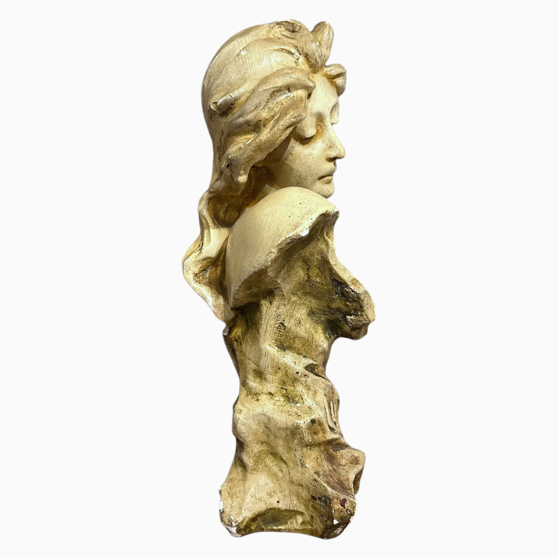 Vintage Ceramic Bust of Lygie