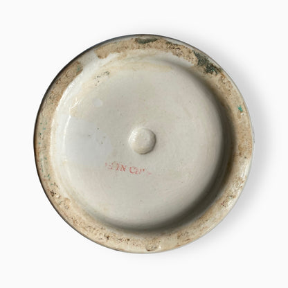 Vintage Tall White Hand-Painted Chinese Floral Vase 