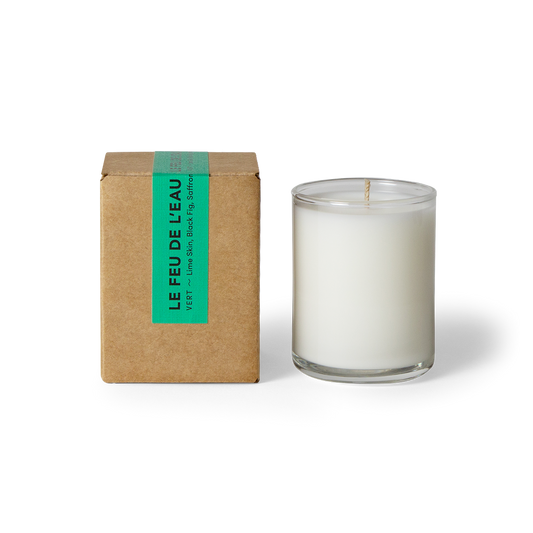 LE FEU DE L'EAU GLASS VOTIVE - VERT