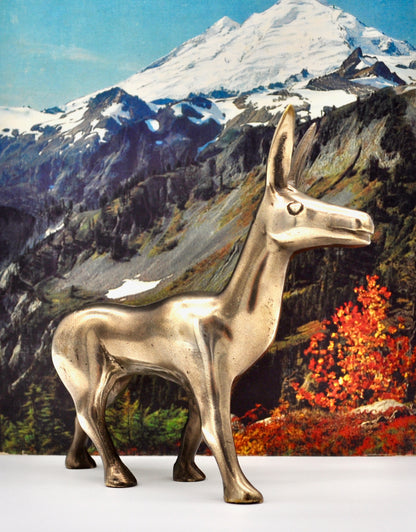 BRASS DONKEY FIGURINE