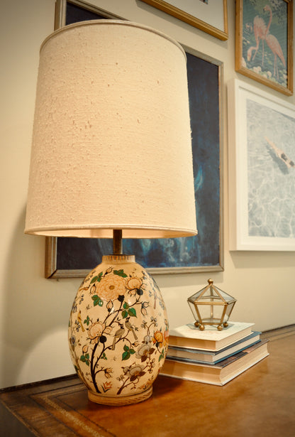 MID-CENTURY FLORAL LAMP