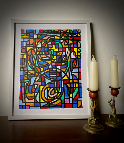 GEOMETRIC ABSTRACT PAINTING