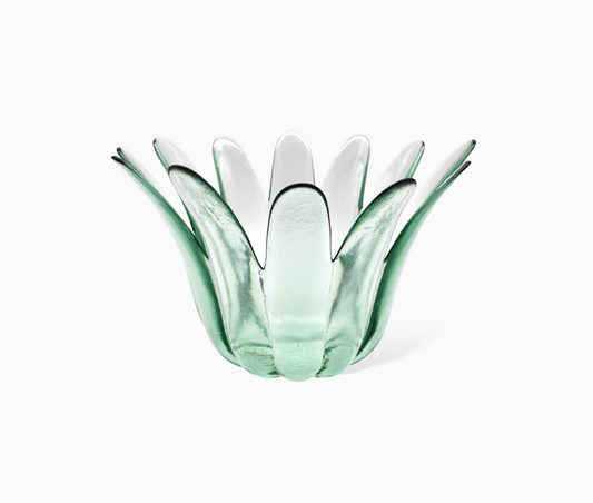 FLOWER SHAPED GLASS BOWL