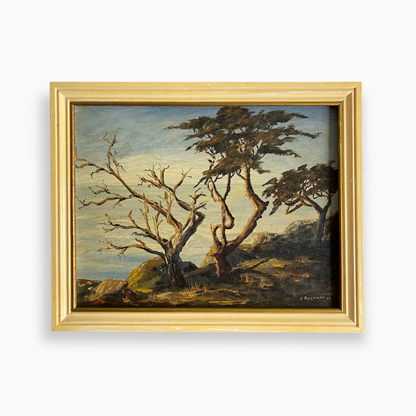 CLIFFSIDE OIL PAINTING